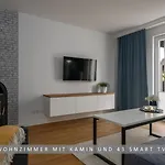 Leinetal Mit Kamin & Kaminholz, 1-3 Personen , Schlafzimmer Mit Boxspringbett 180x200 & Hochwertige Hotelbettwaesche, Bequemes Einzelbett Im Wohnzimmer, Terrasse, Einbaukueche, 公寓