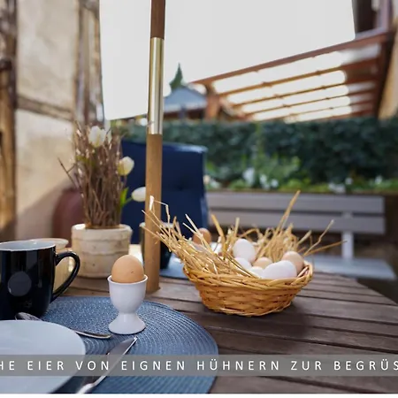 Apartmán Apartment Leinetal Mit Kamin & Kaminholz, 1-3 Personen , Schlafzimmer Mit Boxspringbett 180X200 & Hochwertige Hotelbettwaesche, Bequemes Einzelbett Im Wohnzimmer, Terrasse, Einbaukueche, *