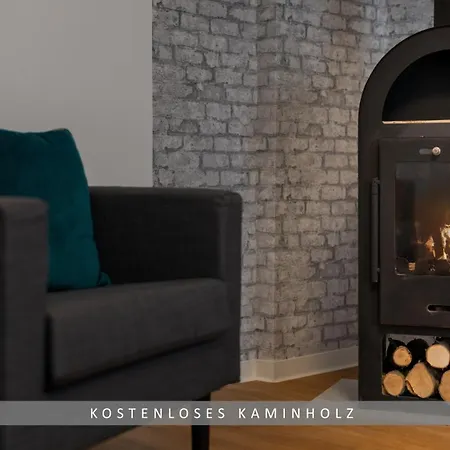 아파트 Hund Ohne Aufpreis -apartment Leinetal - Kamin In Der & Kaminholz Kostenlos - Hochwertige Hotelbettwaesche, 7 Min Zur Seenplatte, Privat Parkplatz - 1-3 Personen 노르트하임
