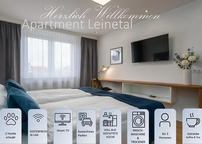 شقة Leinetal Mit Kamin & Kaminholz, 1-3 Personen , Schlafzimmer Mit Boxspringbett 180x200 & Hochwertige Hotelbettwaesche, Bequemes Einzelbett Im Wohnzimmer, Terrasse, Einbaukueche, نورتهايم